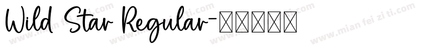 Wild Star Regular字体转换